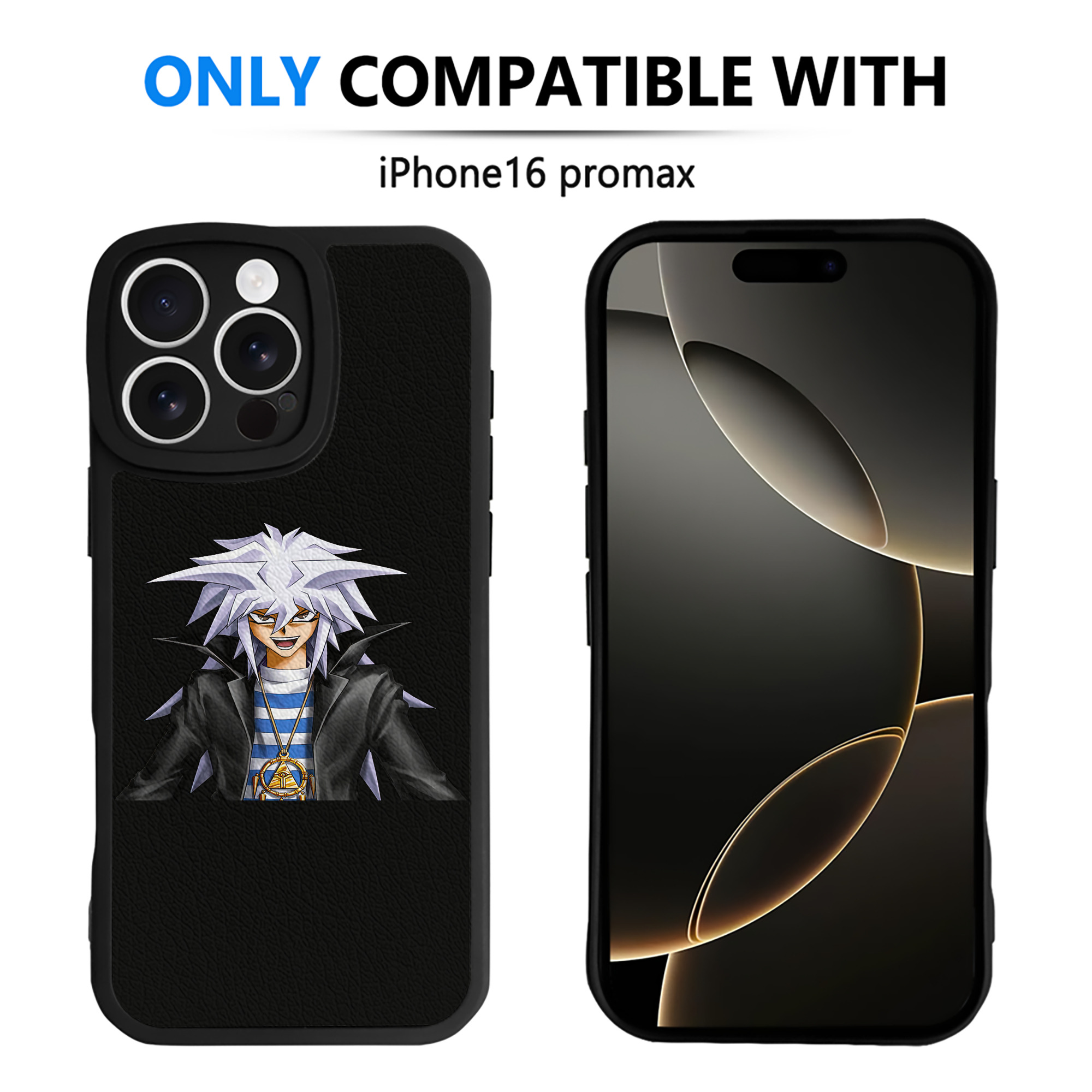 遊☆戯☆王 Yu-Gi-Oh! 【iPhone 16シリーズ対応】シリコンスマホケース（レザー調） 材質：シリコン